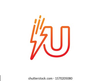 U Letter logo or symbol template design