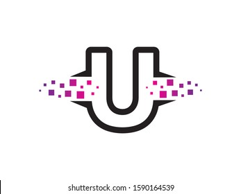 U letter logo or symbol template design