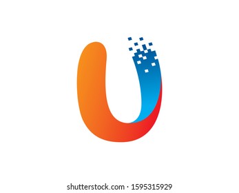 U Letter logo or symbol template design