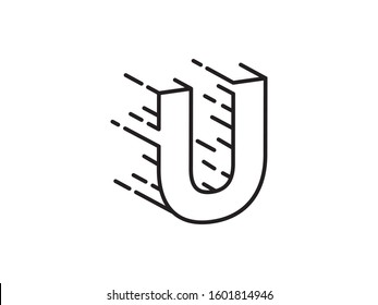 U Letter logo or symbol template design