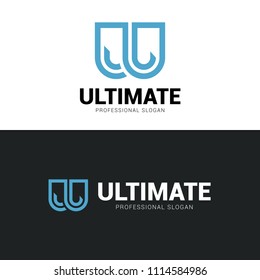 U Letter Logo Template