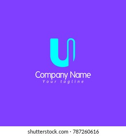 U LETTER LOGO TEMPLATE