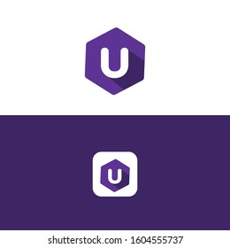 U letter logo Template design vector