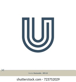 U Letter Logo Template Illustration Design. Vector EPS 10.