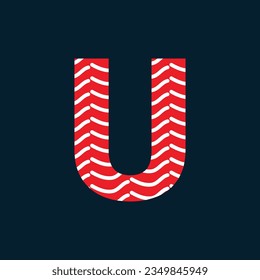 U letter logo or u text logo and u word logo design.