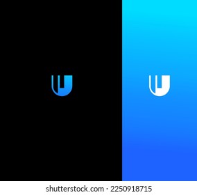 U Letra Logo Plantilla vectorial utilizable Símbolo abstracto de monograma 