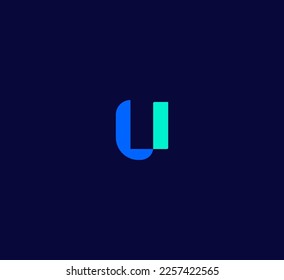 U Letra Logo Plantilla vectorial utilizable Símbolo abstracto de monograma 