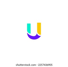 U Letter Logo Usable Vector Template Abstract Monogram Symbol 