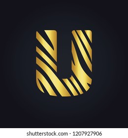 U letter logo vector design. Initial letter U logo design.