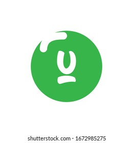 U letter logo vector design
