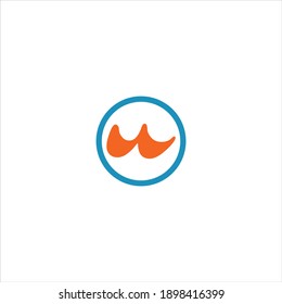U letter logo vector design on white color background. u icon