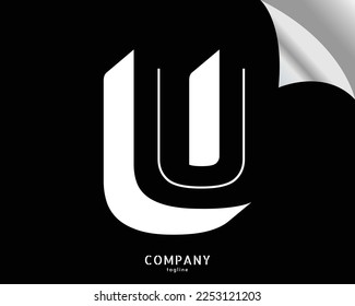 U letter logo vector design template