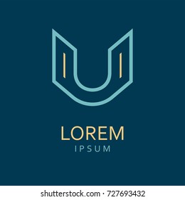 U Letter Logo. Vector Icon