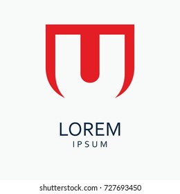 U Letter Logo. Vector Icon