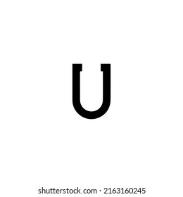 u letter logo vector illustration