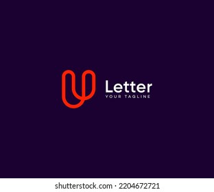 U Letter Logo Vector Template Abstract Monogram Symbol