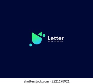 Símbolo de monograma abstracto de plantilla de vectores con logotipo de la letra U. Usable para el deporte de negocios, la tecnología, la moda, el logotipo digital y creativo futuro