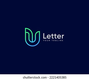 U Letter Logo Vector Template Abstract Monogram Symbol. Usable for Business sport, technology, fashion, digital And future creative logo