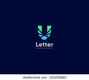 U Letter Logo Vector Template Abstract Monogram Symbol. Usable for Business sport, technology, fashion, digital And future creative logo