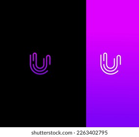 U Letter Logo Vector Template Abstract Monogram Symbol 