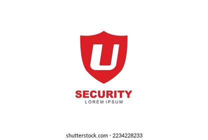 U Brief Logo Vektor für Ihr Branding mit modernem Stil.