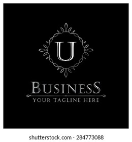 U letter Luxury Logo template flourishes calligraphic elegant ornament lines. Business sign, identity for Restaurant, Royalty, Cafe, Hotel, Heraldic, Jewelry, Fashion and other vector illustration U letter Luxury Logo template flourishes calligraphic elegant ornament lines. Business sign, identity for Restaurant, Royalty, Cafe, Hotel, Heraldic, Jewelry, Fashion and other vector illustration