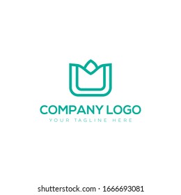 U Letter Message logo Design . Letter Logo with icon.