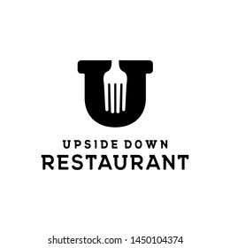 U letter and restaurant logo design inspiration