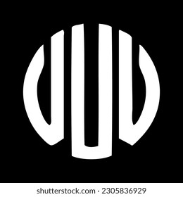 U-Buchstaben-Rundlogo-Design