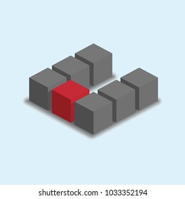u letter shape logo design concept for logistic, shipping and trucking service business