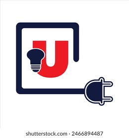 Diseño de logotipo de Vector especial de letra U