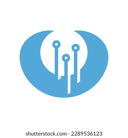 Logo-Vorlage für U-Buchstaben