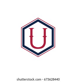 U letter vector design icon. U logo.