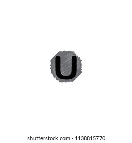 u letter vector logo