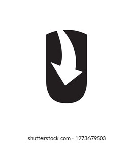 u letter vector logo