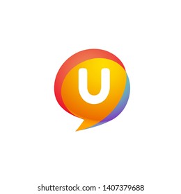 U 
LETTER VECTOR LOGO APHABET ICON