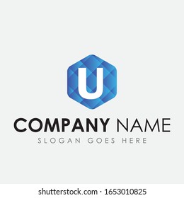 Diseño de logotipo de vectores de letras U, El diseño de logotipo de letras U es un logotipo base vectorial de alta resolución.puede utilizarse en cualquier lugar.