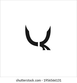 U letter vector logo design