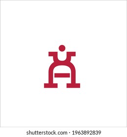 u letter vector logo design symbol 