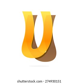 U letter vector logo icon design template element
