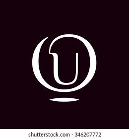U letter vector logo template (sign, symbol, emblem, ornament)