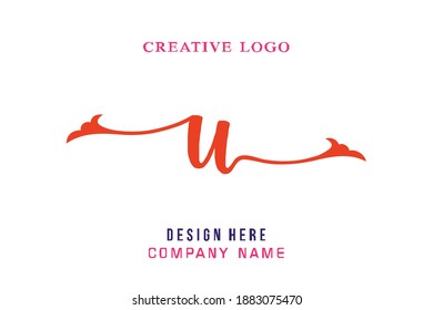 U lettering logo is simple, easy to understand and authoritative