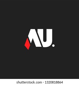 A U letters Joint logo icon vector template.
