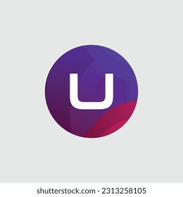 U logo Colorful Vector Design. Icon Concept. Abstract modern