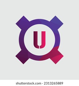 El logotipo de U Colorful Vector Design. Concepto de icono. Resumen moderno