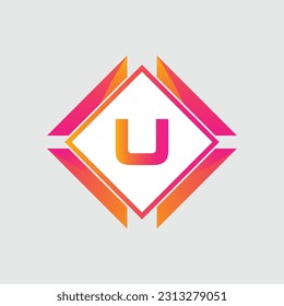 U logo Colorful Vector Design. Icon Concept. Abstract modern