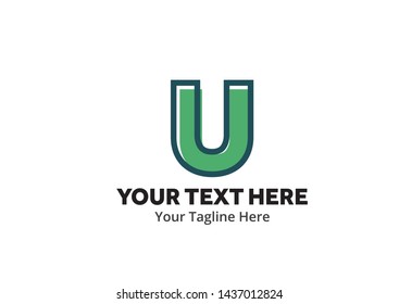 u logo creative design in flat style with color , initial u logo creative for identity and community