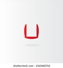 u logo design. font logo design