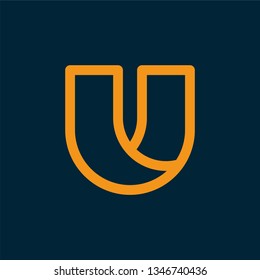 U logo, design inspiration vector template for any purpose