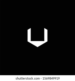 u logo design. letter logo design